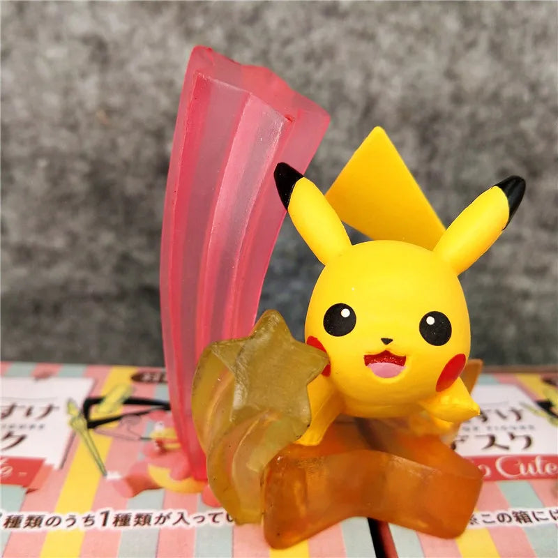 Pokemon Blind Box Toys Crystal Base Scene Anime Figure Pikachu Doll Gifts Toys Collect Ornaments Kids Gifts