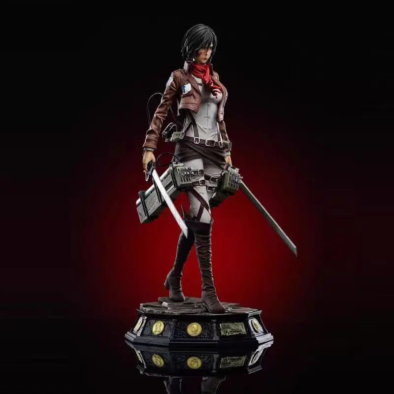 Attack On Titan Figure Mikasa Ackerman Anime Trendy Toy Gk Model Ornament Anime Collection Toy Gift Figure