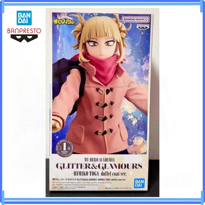 Bandai In Stock Genuine Banpresto My Hero Academia Glitter&glamours Duffel Coat Himiko Toga Figure Model Boxed Toys