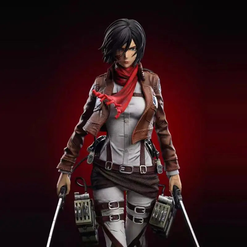 Attack On Titan Figure Mikasa Ackerman Anime Trendy Toy Gk Model Ornament Anime Collection Toy Gift Figure
