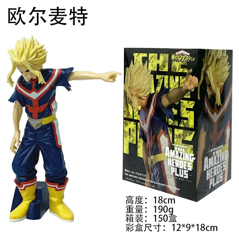 My Hero Academia Izuku Midoriya Katsuki Bakugo Model All Might Toga Himiko Deku  Action figure Toys 18-21cm