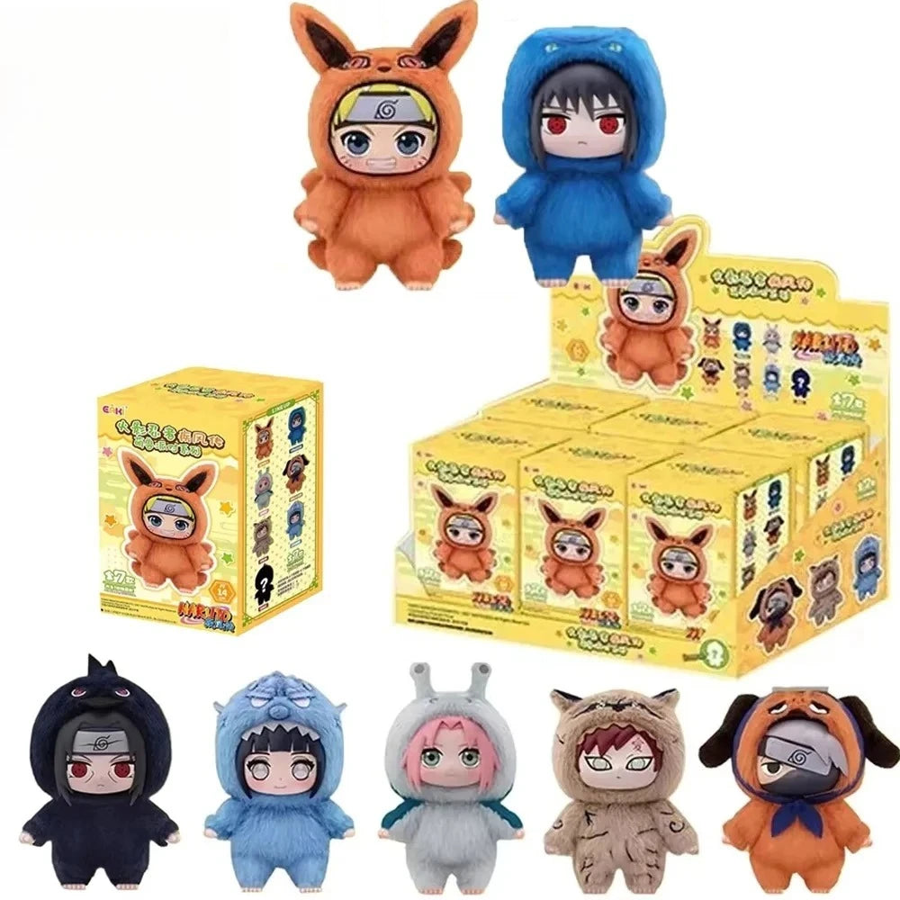 Naruto Shippuden Cute Beast Party Series Blind Box Toy Figure Plush Doll Decoration - Adorable Collectible for Anime Fans