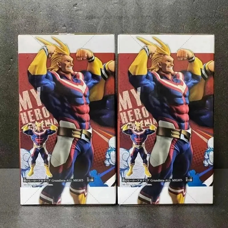 In Stock Original BANDAI BANPRESTO Grandista ALL MIGHT Figure Anime My Hero Academia Action Figures PVC Collection Model Toys AS
