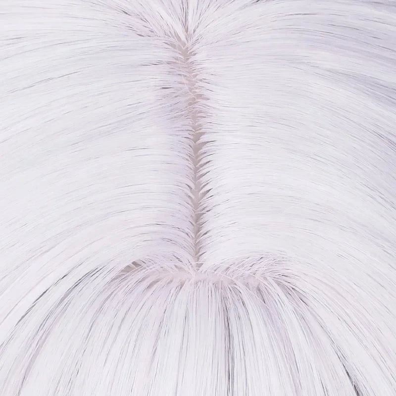 Anime Frieren Cosplay Wig Silver White Two Ponytails Heat Resistant Synthetic Hair Wigs