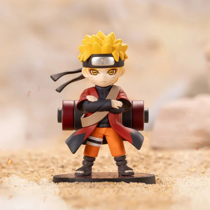POP MART GONG Naruto Shippuden Akatsuki Arc Series Trendy Blind Box Toys Mystery Box Guess Bag Action Figure Doll Desktop Decor