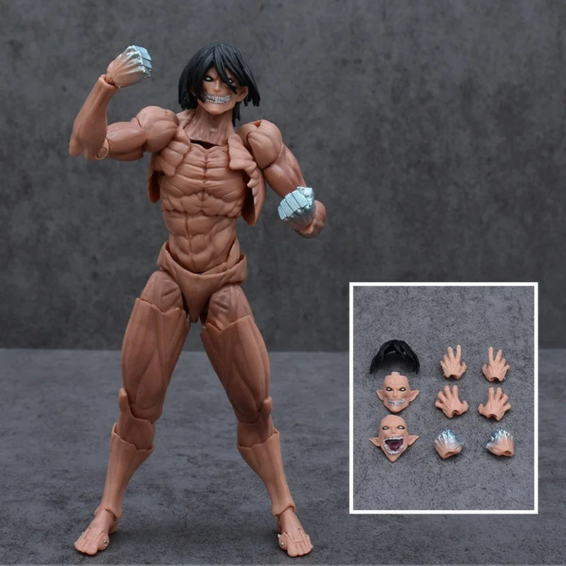 Amazing Yamaguchi Ko Attack On Titan Articulated Action Figure Eren Yeager Armored Titan Pvc Anime Model Figurine For Adult