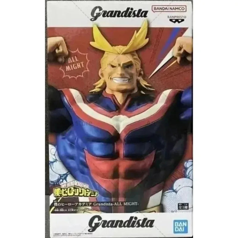 In Stock Original BANDAI BANPRESTO Grandista ALL MIGHT Figure Anime My Hero Academia Action Figures PVC Collection Model Toys AS