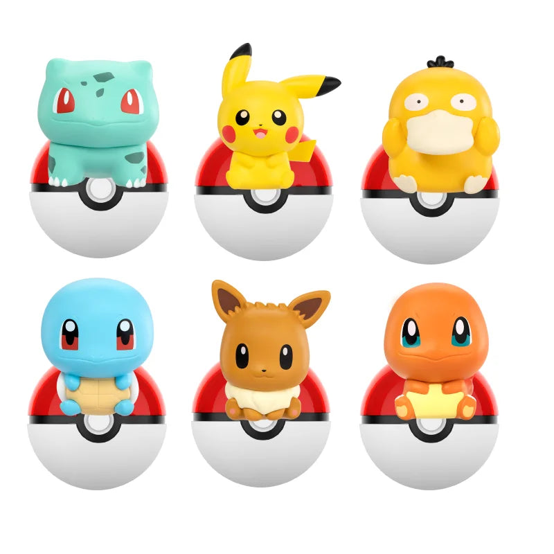 Pokemon Anime Blind Poke Ball Action Figures Charmander Pikachu Mini Dolls Original Genuine Model Ornament Children's Toy Gift