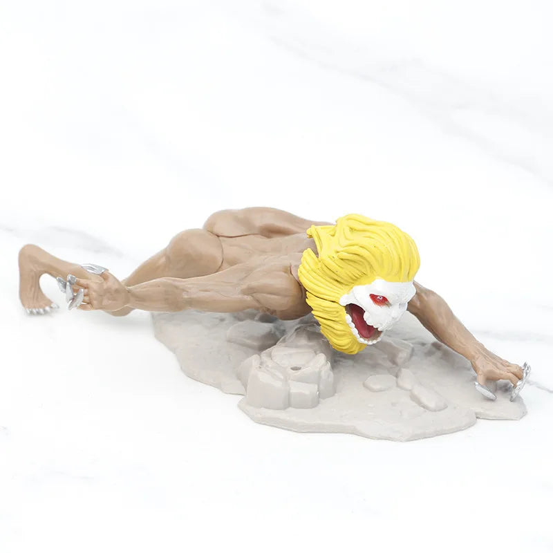 8pcs Attack on Titan Anime Figures Armored Colossal Titan PVC Action Figure Collection Model Desktop Decoration Toy Gifts