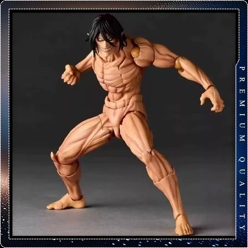 Attack On Titan Eren Titan Movable Action Figure PVC Collectible Model Desktop Ornament Anime Peripheral Fans Collection Gift