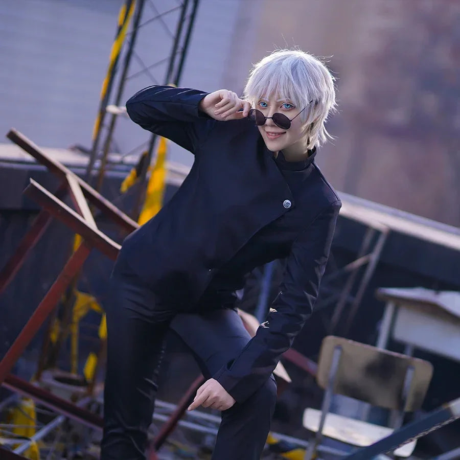 Anime Jujutsu Kaisen Gojo Satoru Geto Suguru Cosplay Costume Fancy Party Suit Halloween Carnival Uniforms Custom Made