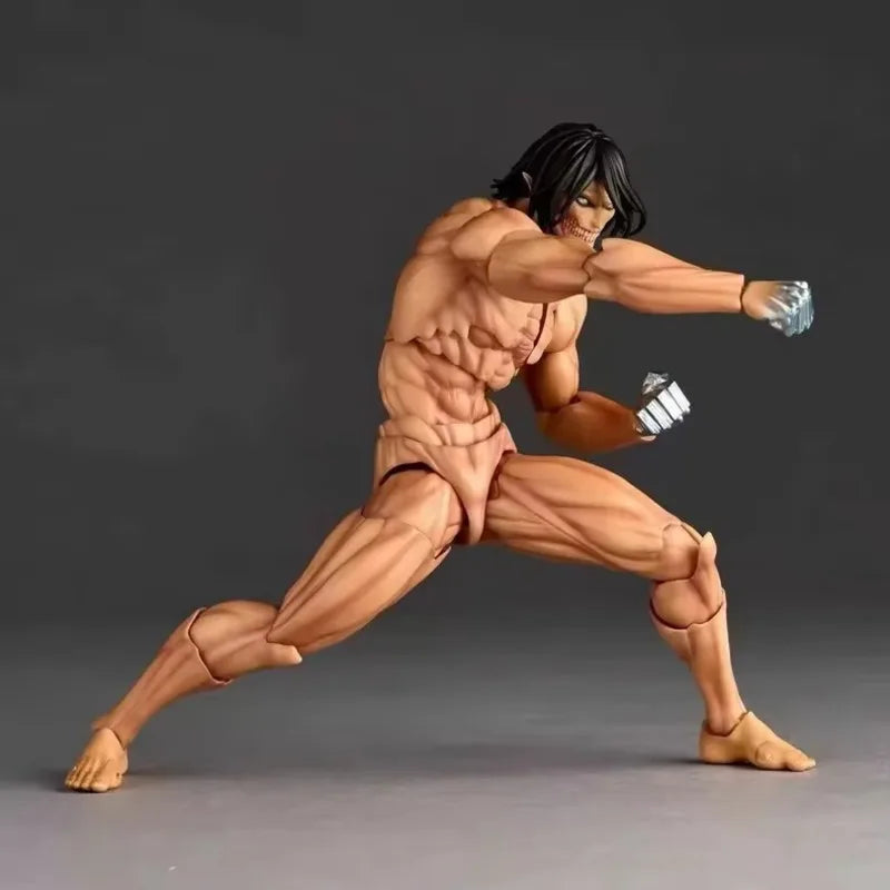 Attack On Titan Eren Titan Movable Action Figure PVC Collectible Model Desktop Ornament Anime Peripheral Fans Collection Gift