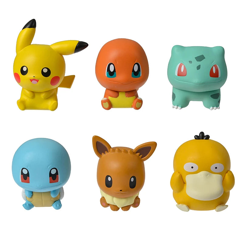 Pokemon Anime Blind Poke Ball Action Figures Charmander Pikachu Mini Dolls Original Genuine Model Ornament Children's Toy Gift