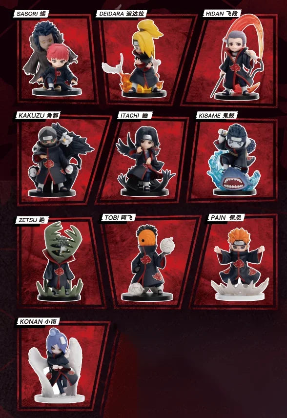 Pop Mart Resonance Naruto Shippuden Vs. Akatsuki Series Figurines Blind Box Doll Model Anime Figure Surprise Gift
