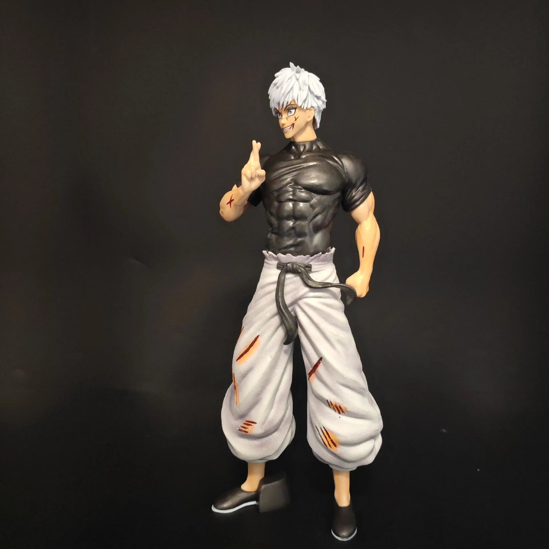 Satoru Gojo Jujutsu Kaisen Interchangeable Three Head Sculpt Anime Figure Collectible Model Desk Ornament For Anime Hobbyists