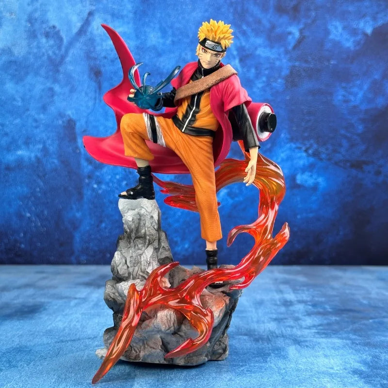 25cm Naruto Anime Figure Uzumaki Naruto Uchiha Sasuke Action Model Pvc Statue Desktop Ornament Collection Toy Gift Fast Delivery