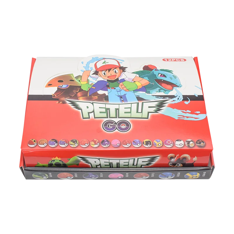 Pokemon Figure 12pcs/Set Poké Ball Pokeball Action Figure Cartoon Anime Kawaii Doll Poke Ball Collection Birthday Best Gifts