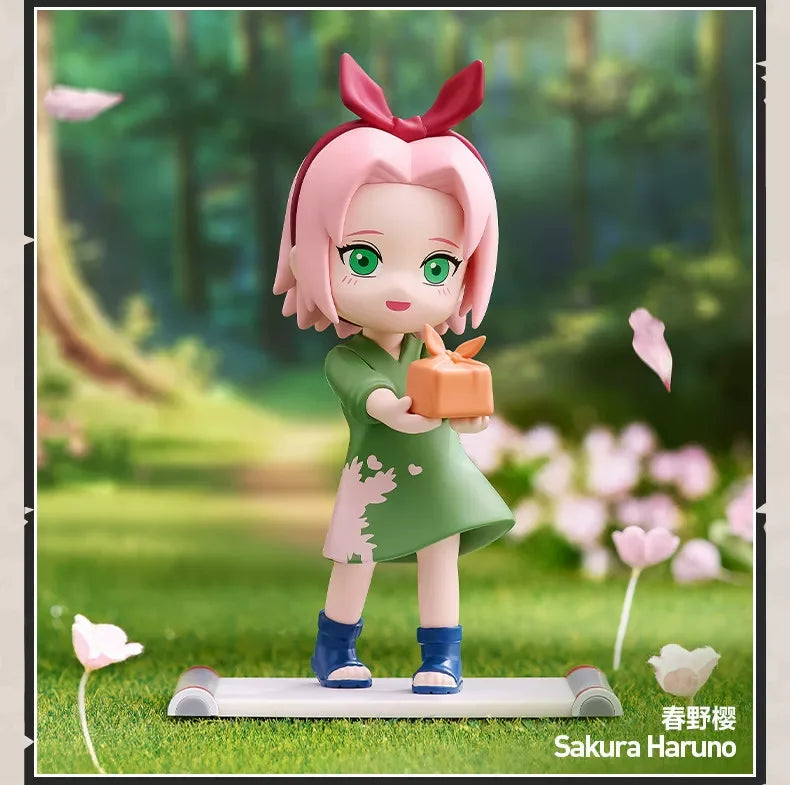 Genuine Hot POP MART Naruto Shippuden Childhood Series Mystery Box  Anime Figure Desktop Ornament Surprise Collectible Toy Gift