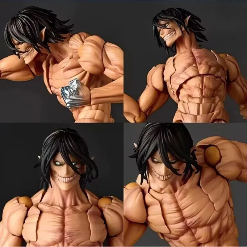 Attack On Titan Eren Titan Movable Action Figure PVC Collectible Model Desktop Ornament Anime Peripheral Fans Collection Gift