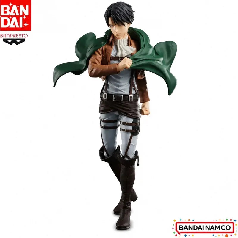 In Stock Bandai Original Banpresto Attack On Titan Levi Ackerman Action Figure Model Doll Brand New Boxed Anime Characters Toys