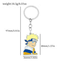 Anime Keychain Cartoon Figure Uzumaki Naruto Metal Badge Pendant Keyring Car Backpack Key Holder Jewelry Accessories Gifts