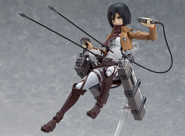 Figma 207 Attack On Titan Eren Yeager Articulated Action Figure With Maneuver Gear Anime Collectible For Fans Collection Display