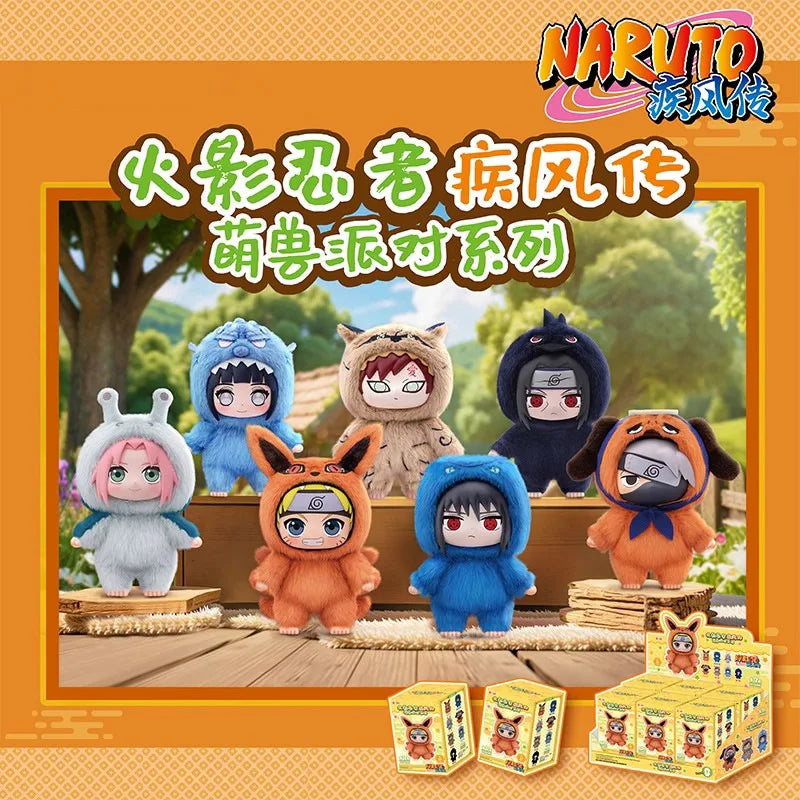 Genuine Naruto Itachi Sasuke Kakashi Gaara Series Blind Box Trendy Toy Figure Plush Pendant Collection