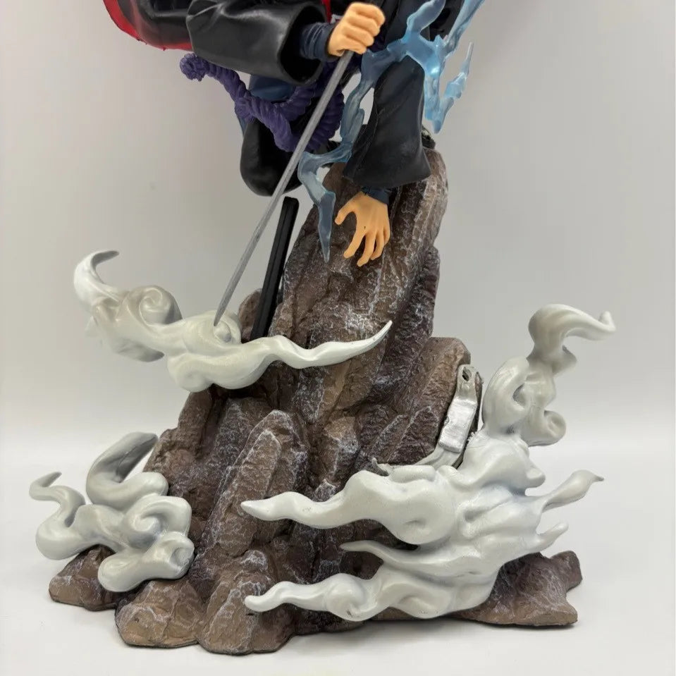 43Cm 1: 1 Remastered Version Naruto Shippuden Uchiha Sasuke Static State Pvc Material Boxed Figure Model Gift Collect Souvenirs