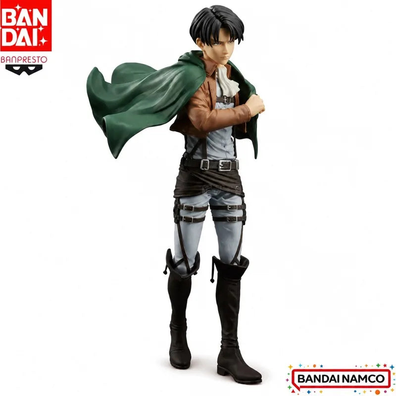 In Stock Bandai Original Banpresto Attack On Titan Levi Ackerman Action Figure Model Doll Brand New Boxed Anime Characters Toys