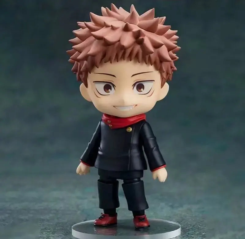 New 10cm Anime Jujutsu Kaisen Itadori Yuji Joint mobility Action Figure PVC Model doll Toy Q-version nendoroid Desk Decor Gifts