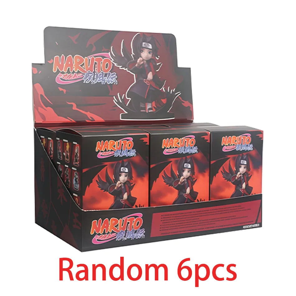 Bandai Naruto Shippuden Akatsuki Arc Series Trendy Blind Box Toys Mystery Box Guess Action Figure Surprise Gift toy