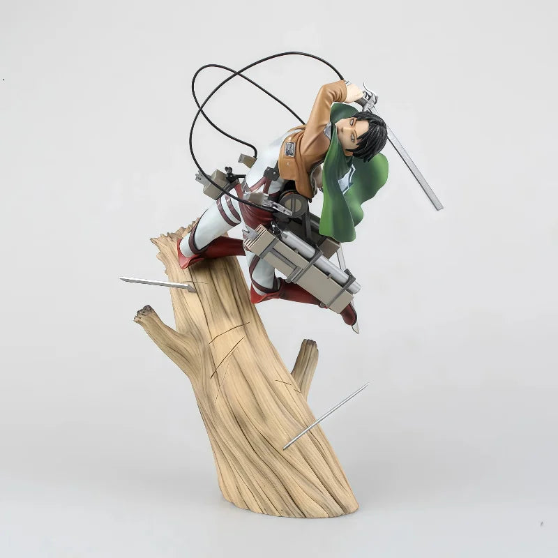 Kotobukiya Attack On Titan Levi Ackerman Action Figure Battle Scene Branch Base Boxed Anime Collectible Statue For Anime Fans