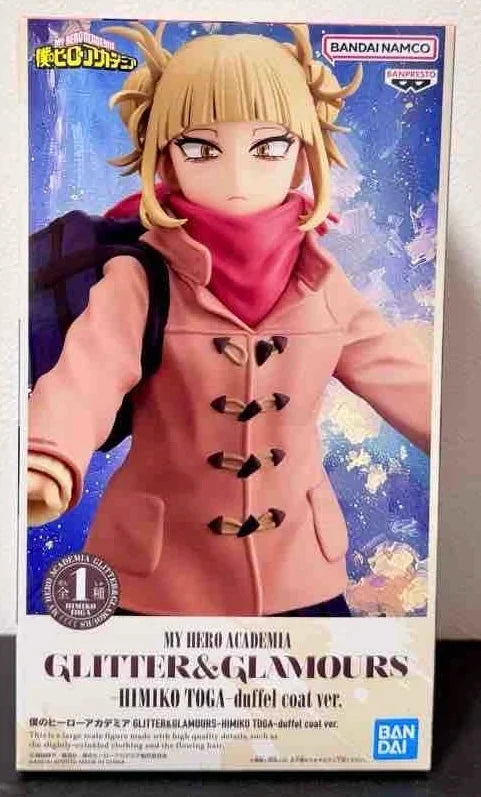 Bandai In Stock Genuine Banpresto My Hero Academia Glitter&glamours Duffel Coat Himiko Toga Figure Model Boxed Toys