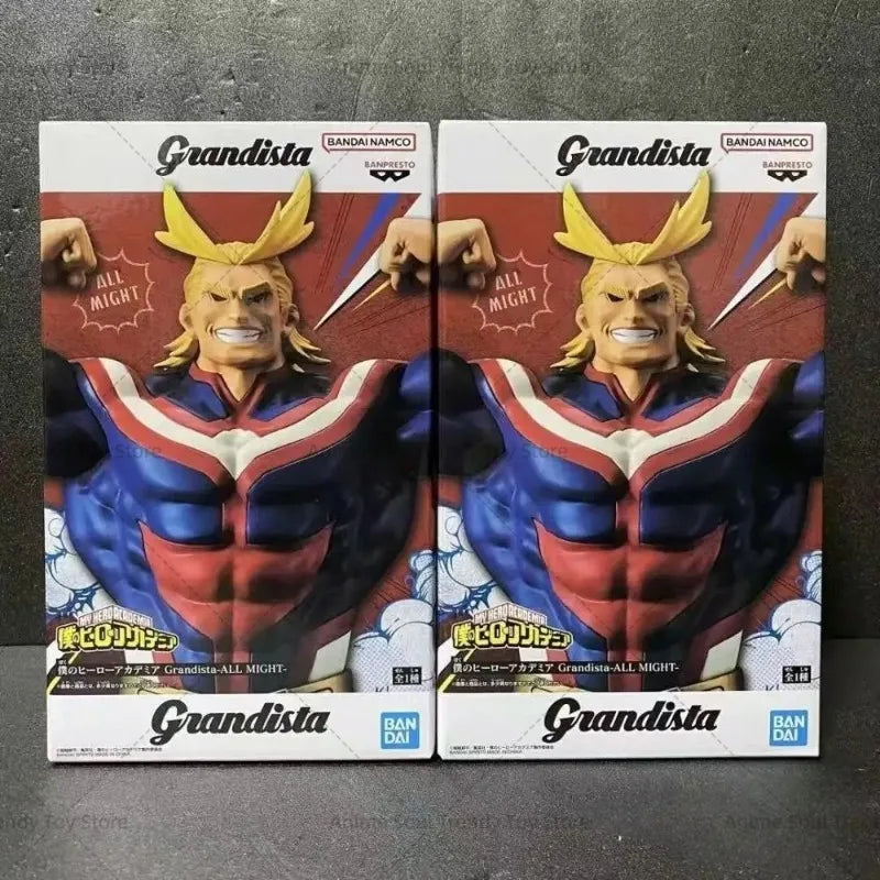 In Stock Original BANDAI BANPRESTO Grandista ALL MIGHT Figure Anime My Hero Academia Action Figures PVC Collection Model Toys AS