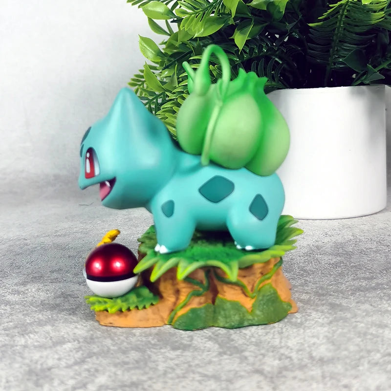 10cm/3.94in Anime Pokemon Figure Bulbasaur Action Figures Pvc Collection Model Toys For Children Gifts