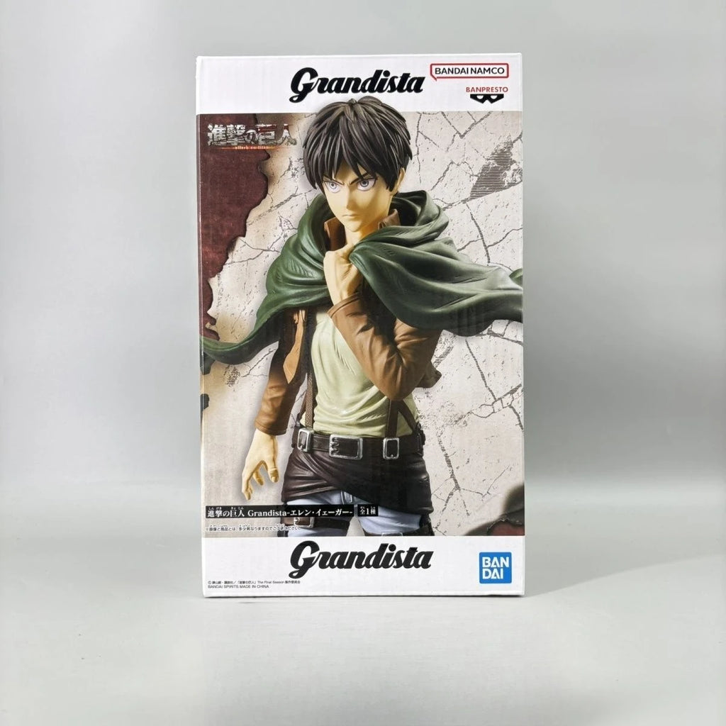 Original BANDAI BANPRESTO Action Figure Grandista Attack on Titan Eren Jaeger in stock Anime Figures Model Toys WY
