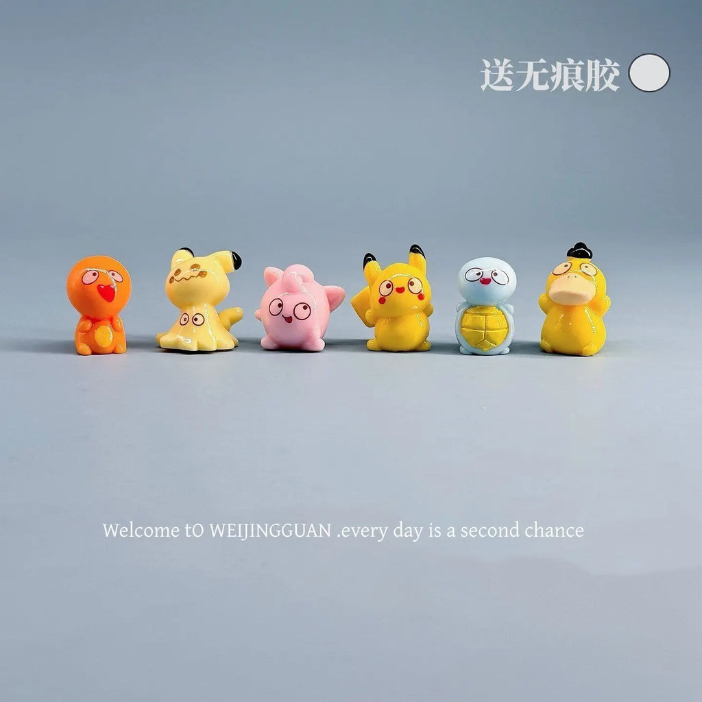 Cartoon Pokémon Tsundere Small Figurine Car Dashboard Screen Computer Desk Desktop Stress Relief