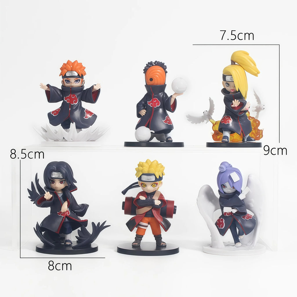 Bandai Naruto Shippuden Akatsuki Arc Series Trendy Blind Box Toys Mystery Box Guess Action Figure Surprise Gift toy