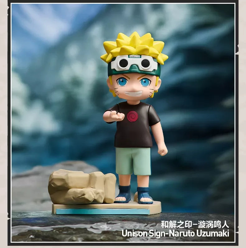 Genuine Hot POP MART Naruto Shippuden Childhood Series Mystery Box  Anime Figure Desktop Ornament Surprise Collectible Toy Gift