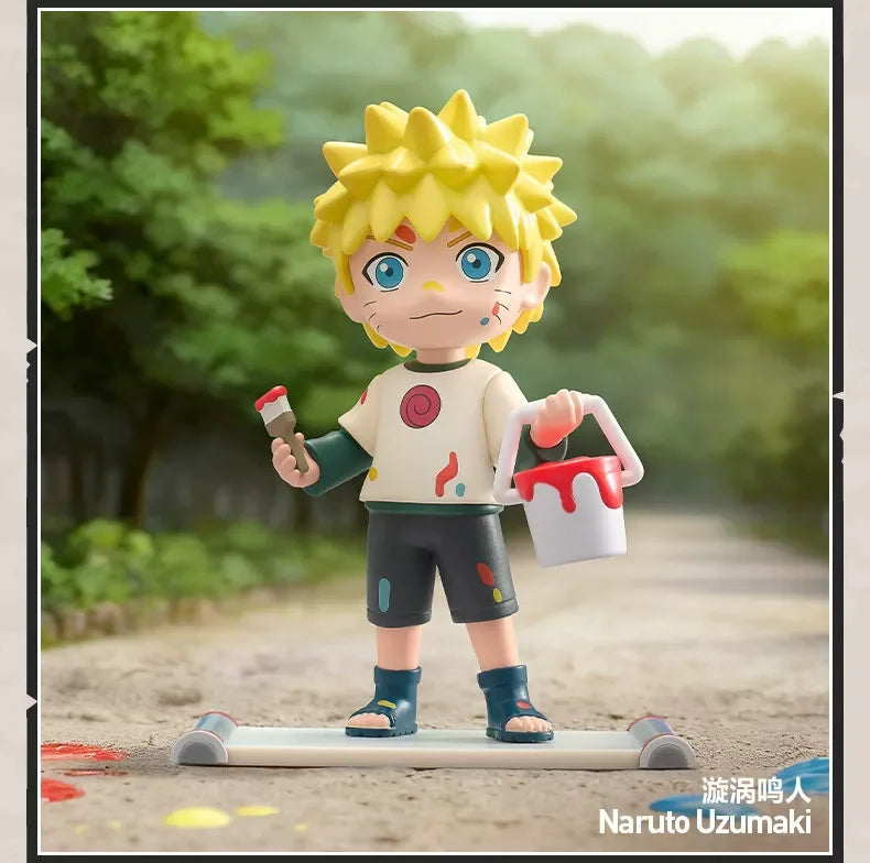 Genuine Hot POP MART Naruto Shippuden Childhood Series Mystery Box  Anime Figure Desktop Ornament Surprise Collectible Toy Gift