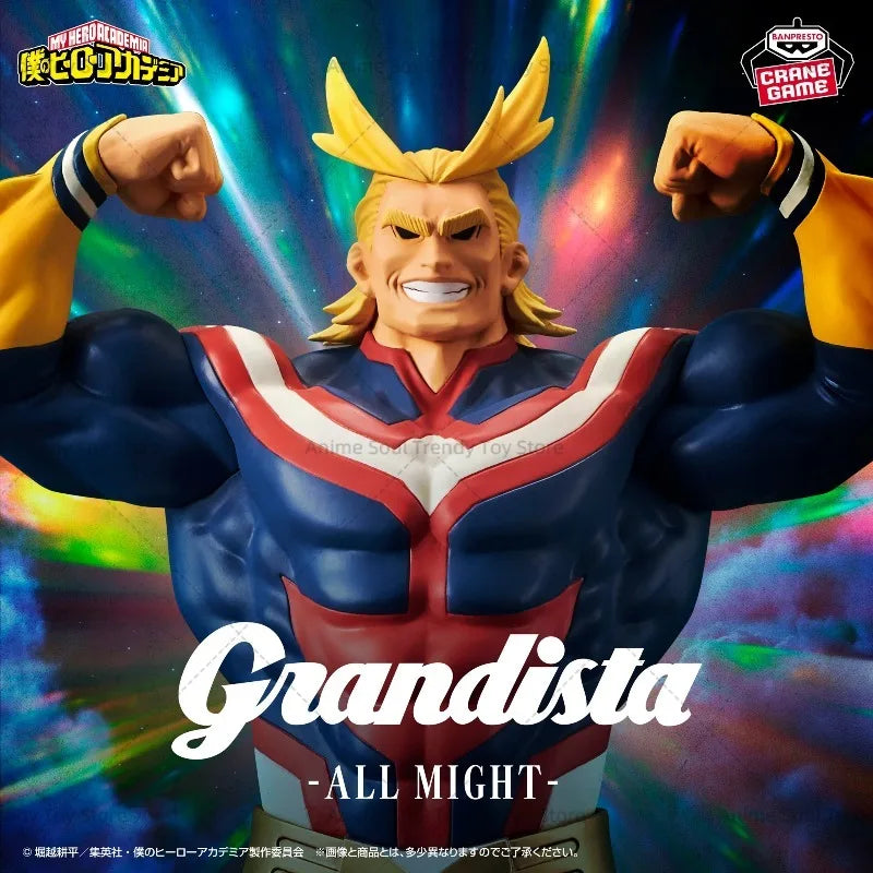 In Stock Original BANDAI BANPRESTO Grandista ALL MIGHT Figure Anime My Hero Academia Action Figures PVC Collection Model Toys AS
