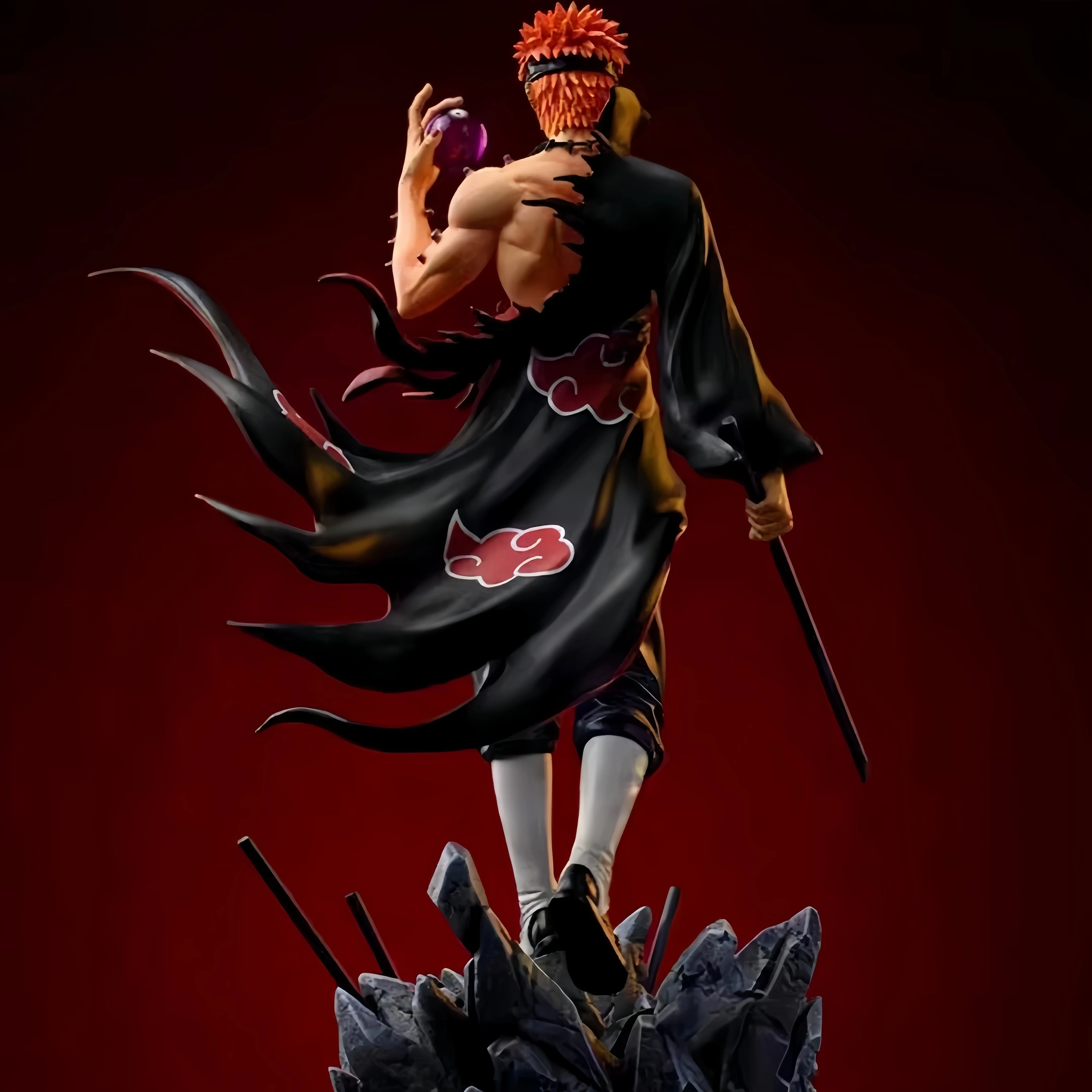 Hot Naruto Figure Action figure Pain Akatsuki Shinra Tensei GK Statue Model Toys Anime Figures Collections Ornament Dolls Gifts