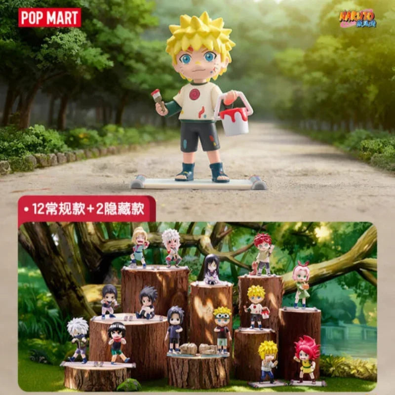 POP MART Naruto Shippuden Childhood Series Trendy Blind Random Box Toys Mystery Box Guess Bag Action Figure Surprise Gift