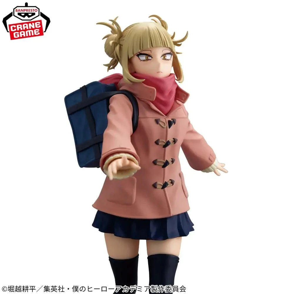 Bandai In Stock Genuine Banpresto My Hero Academia Glitter&glamours Duffel Coat Himiko Toga Figure Model Boxed Toys