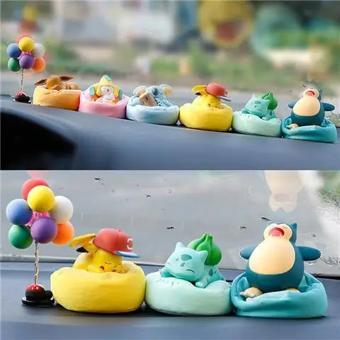 Pokémon Sleeping Pose Series Trendy Blind Box Pokémon Car Plush Figure Desk Figurine Toy