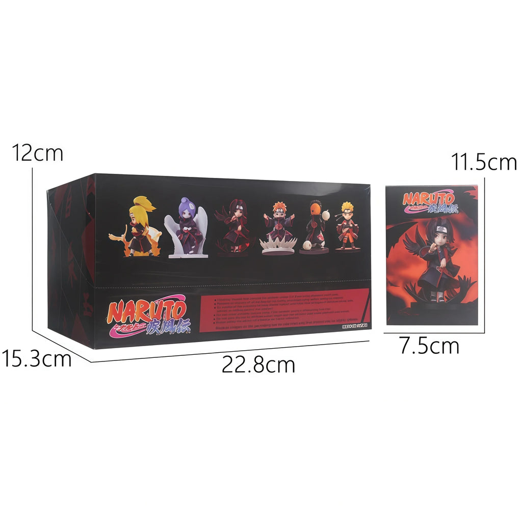 Bandai Naruto Shippuden Akatsuki Arc Series Trendy Blind Box Toys Mystery Box Guess Action Figure Surprise Gift toy