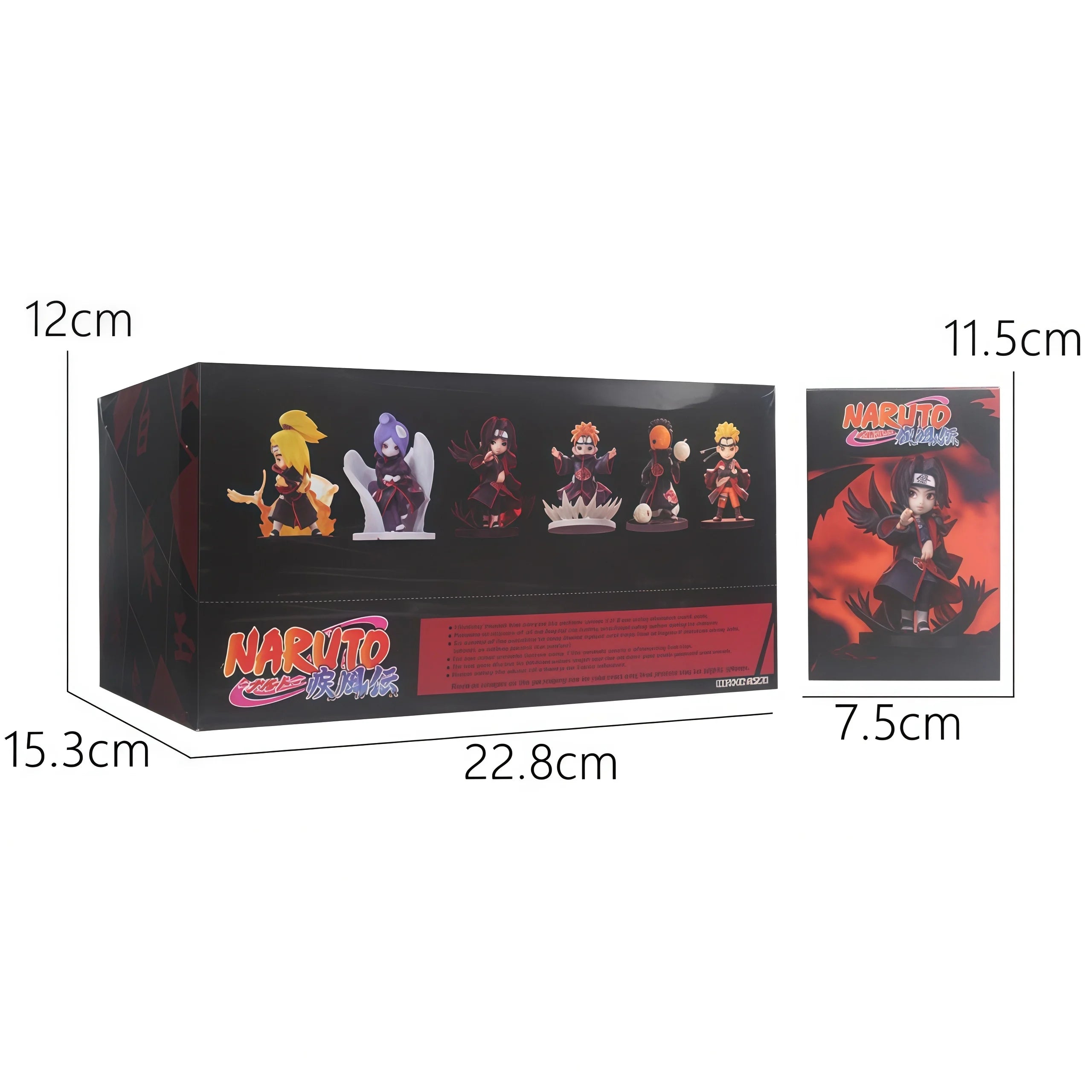 Bandai Naruto Shippuden Akatsuki Arc Series Trendy Blind Box Toys Mystery Box Guess Action Figure Surprise Gift toy