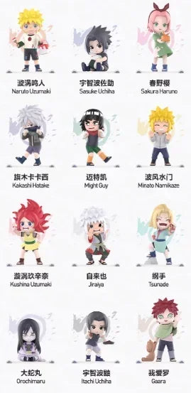 POP MART Naruto Shippuden Childhood Series Trendy Blind Random Box Toys Mystery Box Guess Bag Action Figure Surprise Gift