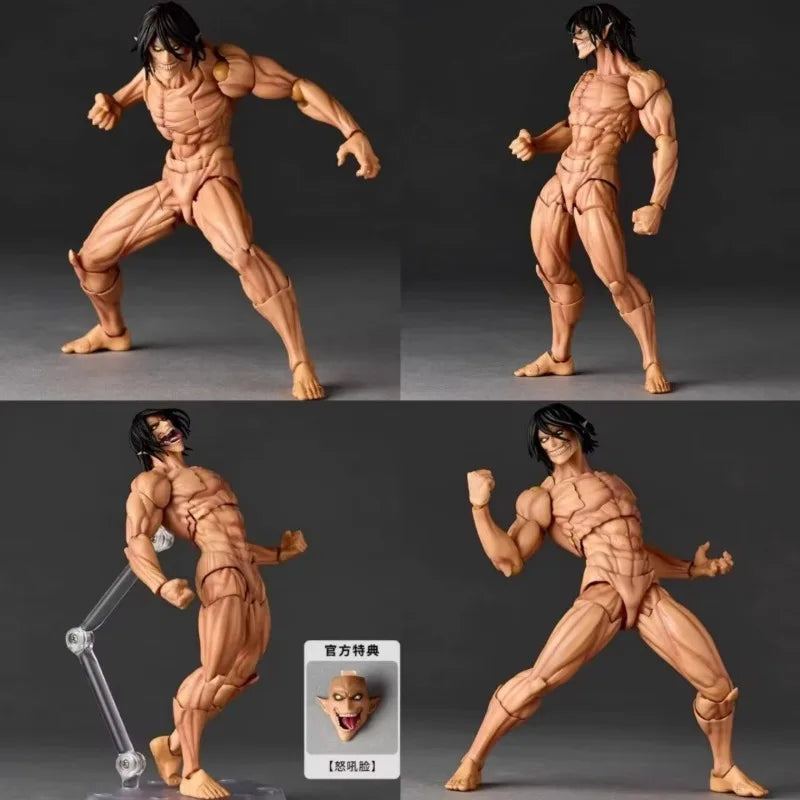Attack On Titan Eren Titan Movable Action Figure PVC Collectible Model Desktop Ornament Anime Peripheral Fans Collection Gift