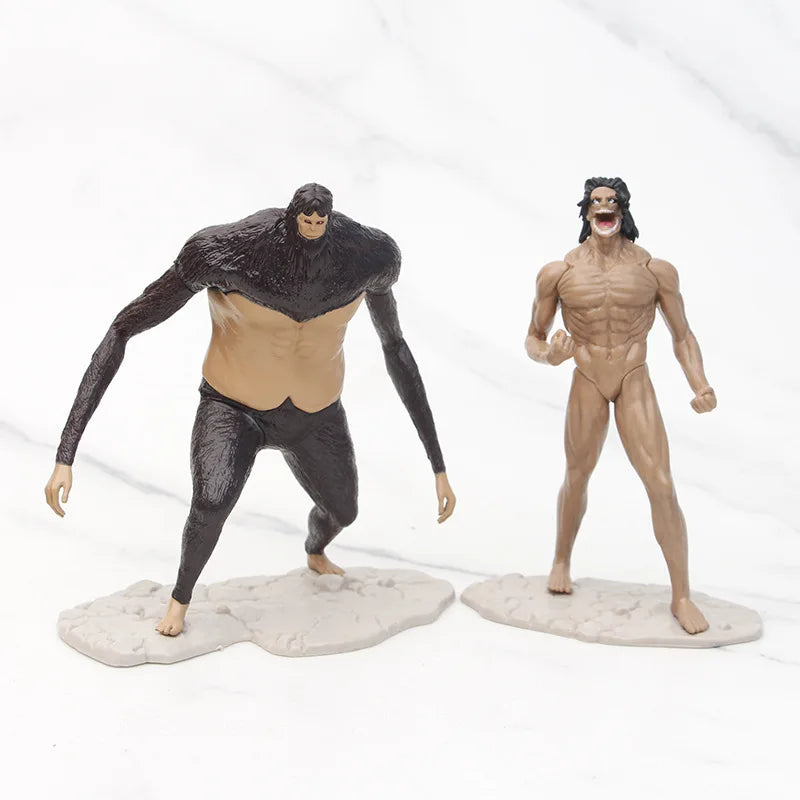 8pcs Attack on Titan Anime Figures Armored Colossal Titan PVC Action Figure Collection Model Desktop Decoration Toy Gifts